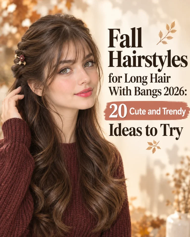 Fall Hairstyles for Long Hair With Bangs 2026: 20 Cute and Trendy Ideas to Try