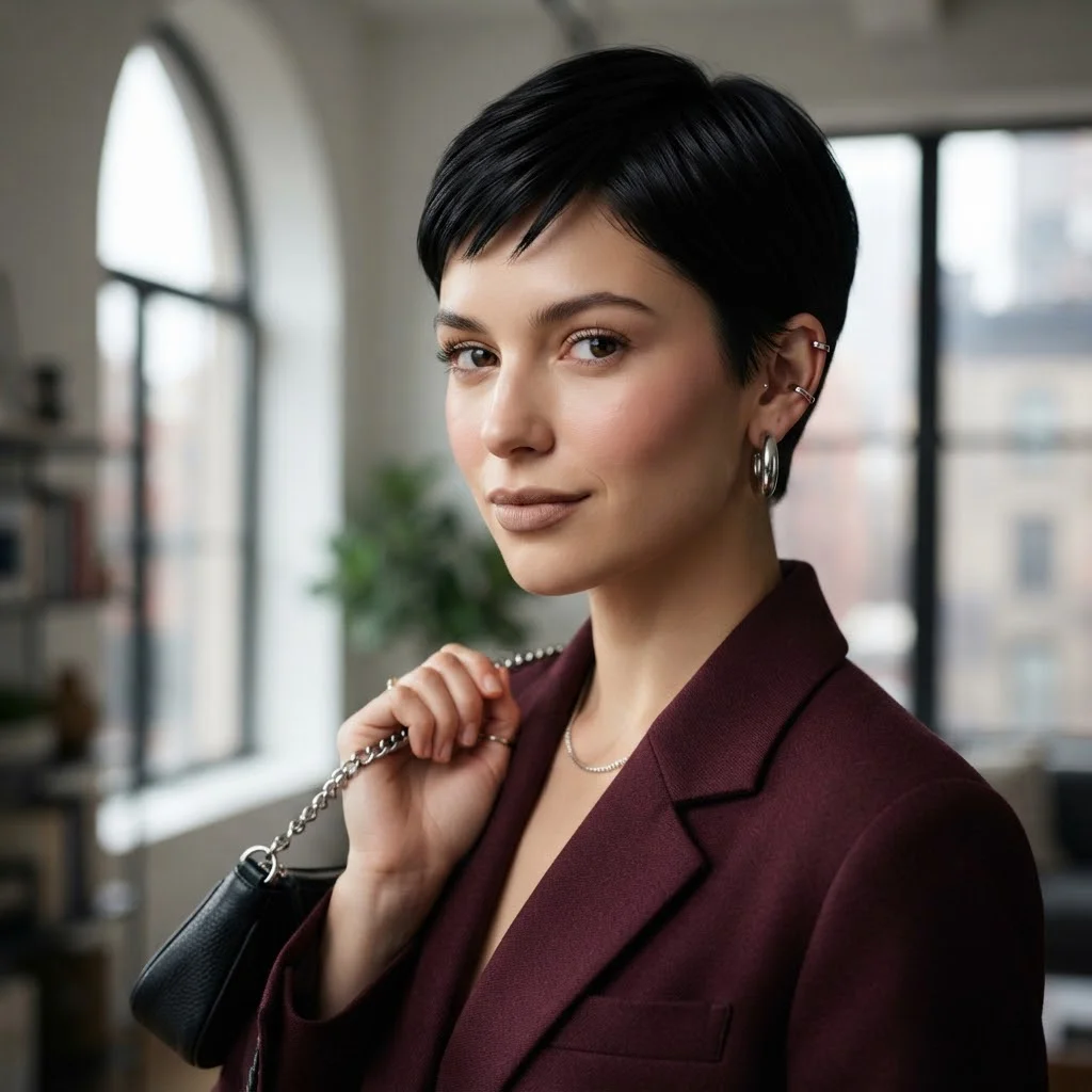 Fall Hairstyles for Short Hair 2026: 20 Cute & Easy Styles to Try This Season 19 Woman hair styled with a Soft Mushroom Bob with Rounded Volume