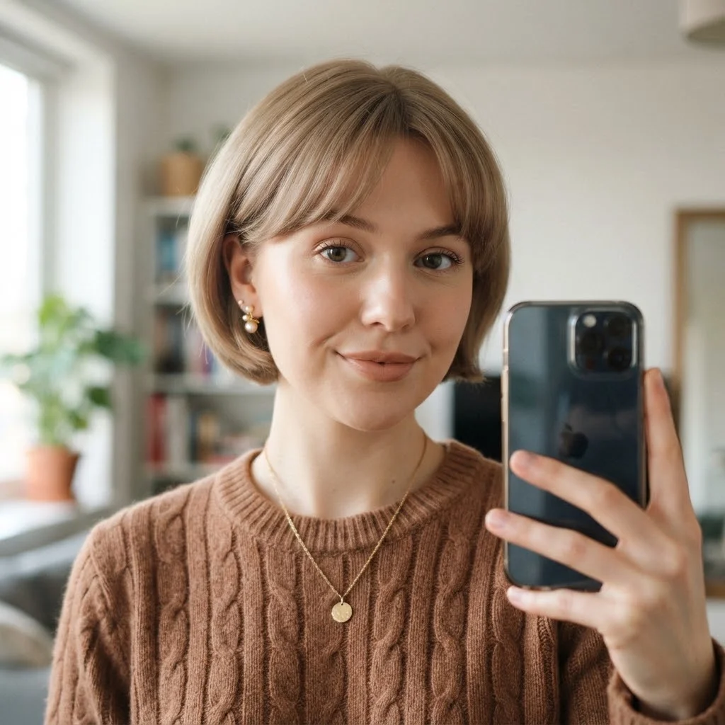 Fall Hairstyles for Short Hair 2026: 20 Cute & Easy Styles to Try This Season 20 Woman hair styled with a Textured Bixie with Curled Fringe